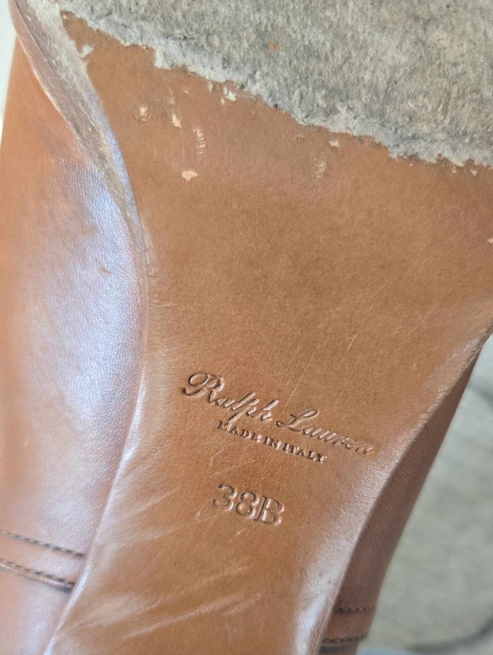Ralph Lauren Purple Label Equestrian Harness Leather Ankle Booties-Cognac - Picture 12 of 13